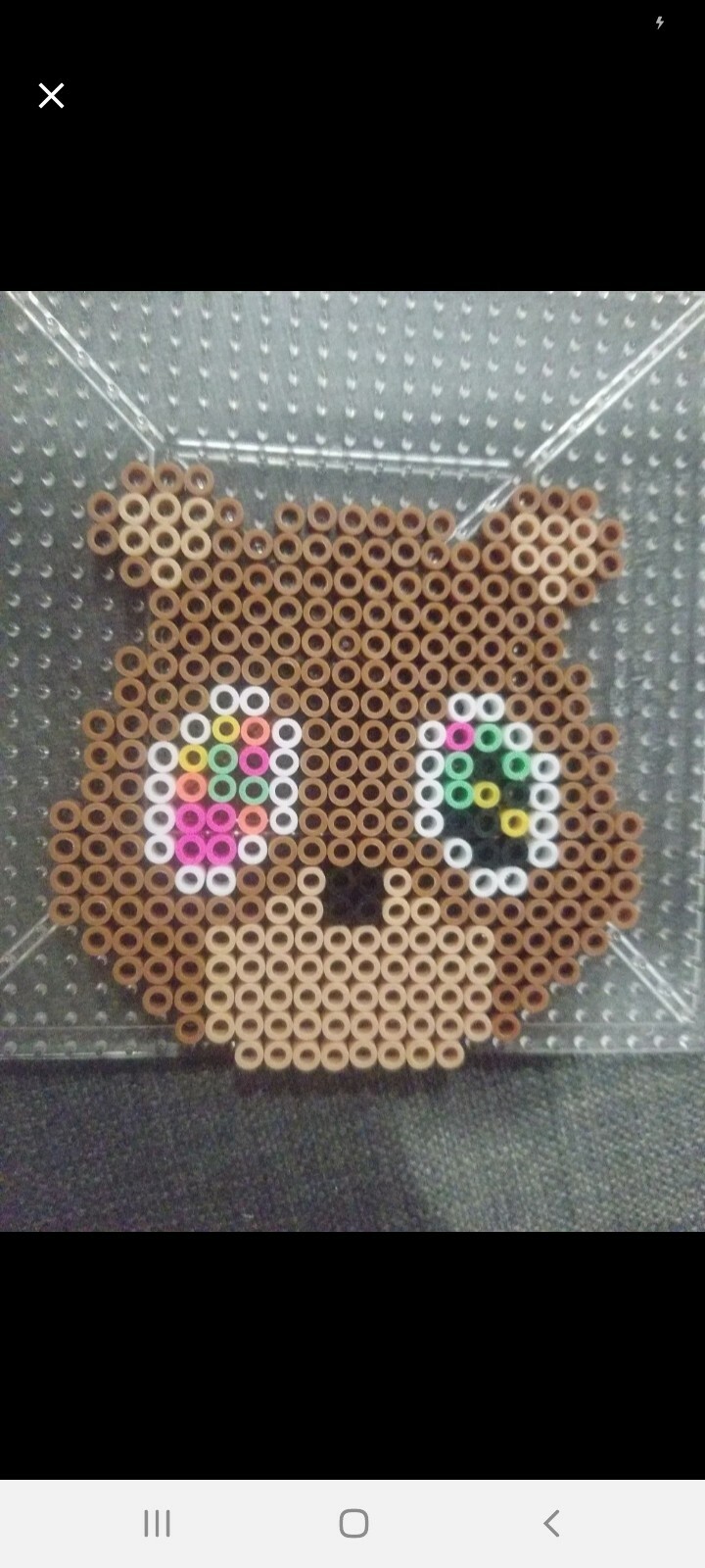 Kanye West Bear College Dropout Perler EDC rave edm kandi plur