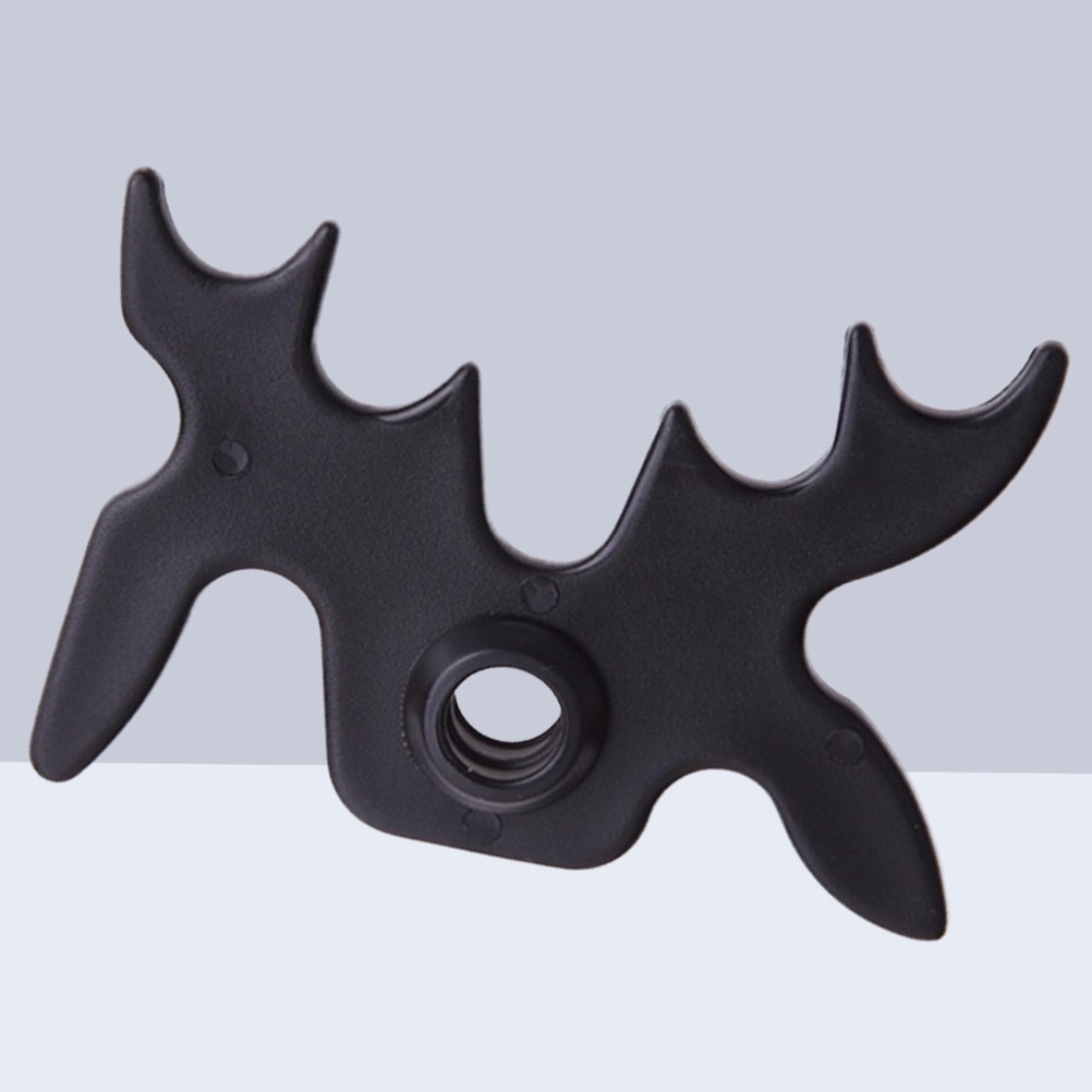 Reusable Pool Cue Rack with Antler Design Black Durable Pool Table Accessories