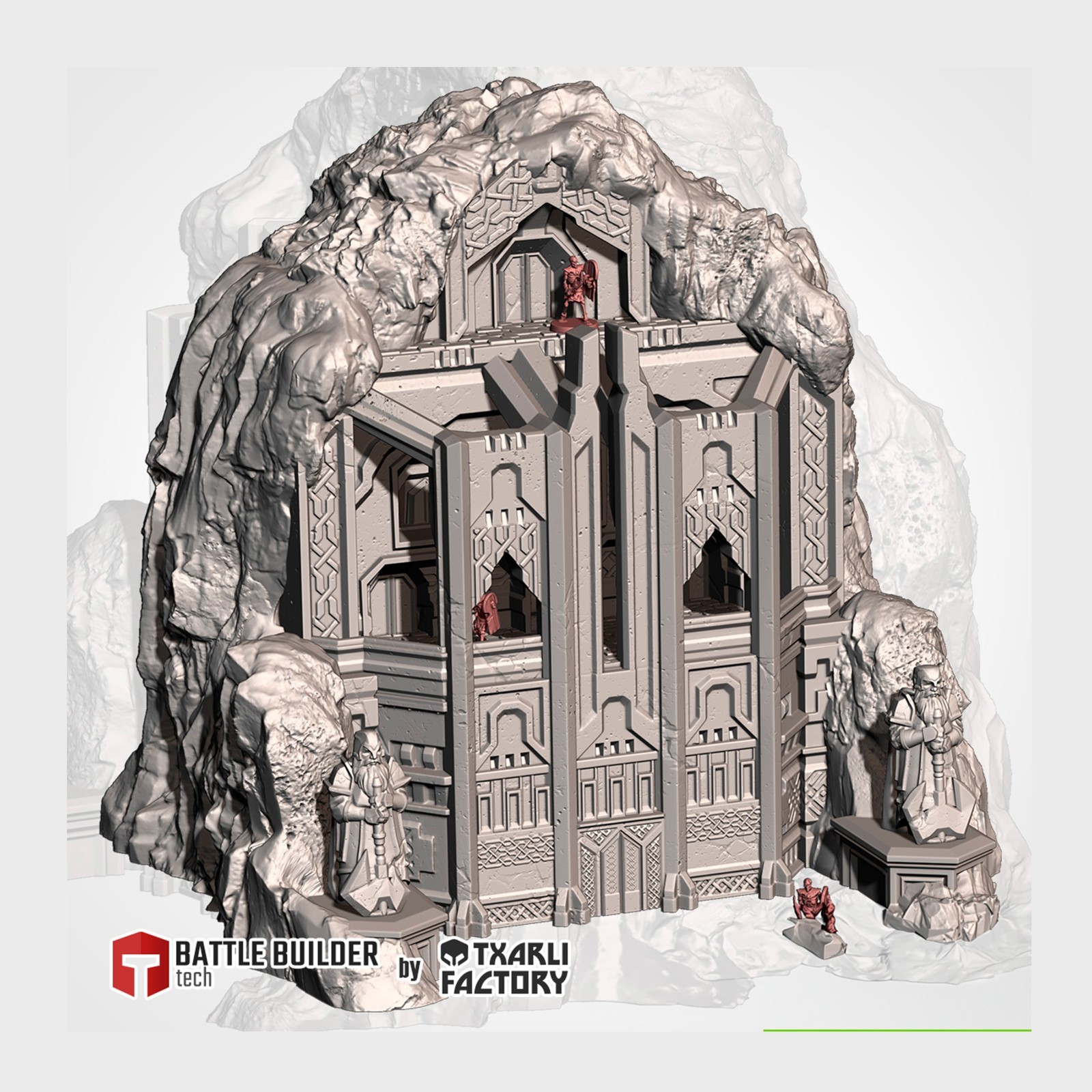 Dwarven Isolate Mountain Terrain for Tabletop wargames