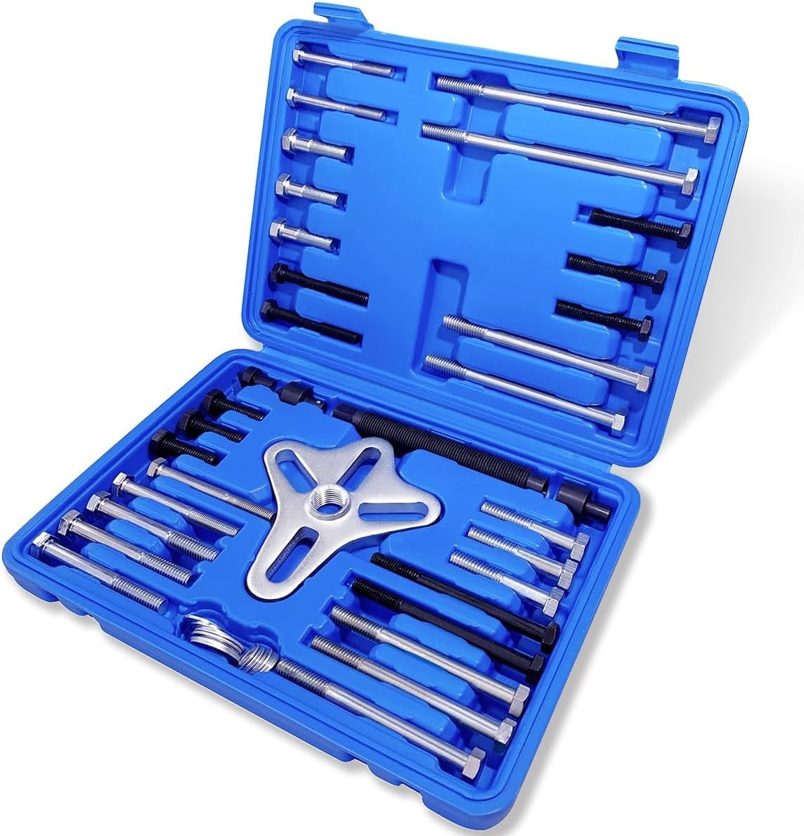 46-Piece Harmonic Balancer Puller Set - Versatile Automotive Tool Kit