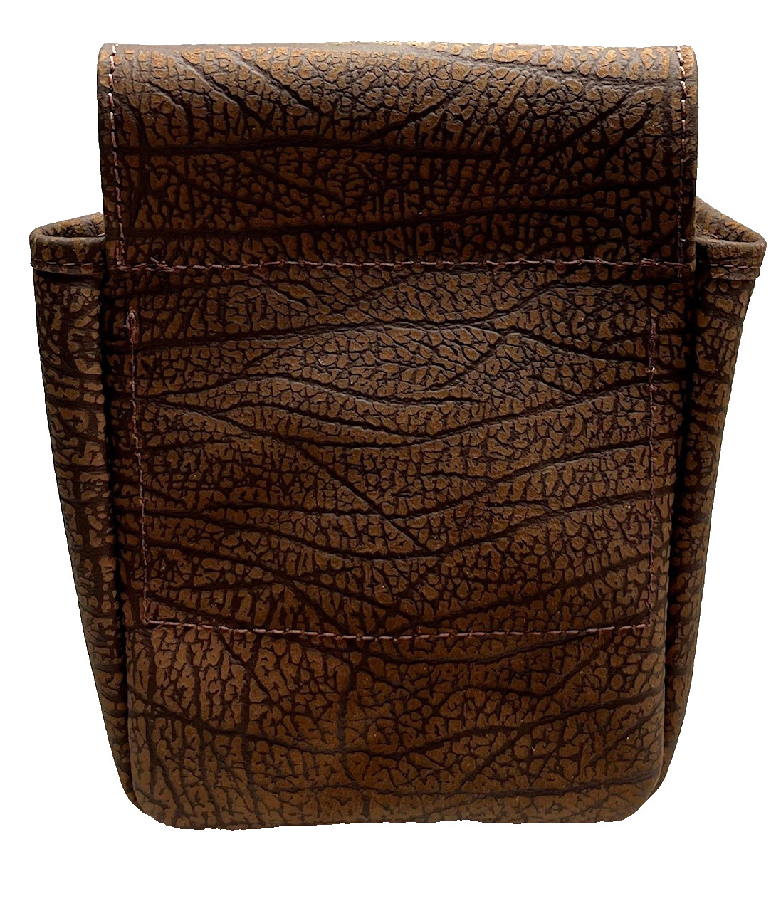 CROCODILE & BUFFALO HIDE SHOTGUN SHELL POUCH Skeet Sporting Clays Trap COGNAC 2