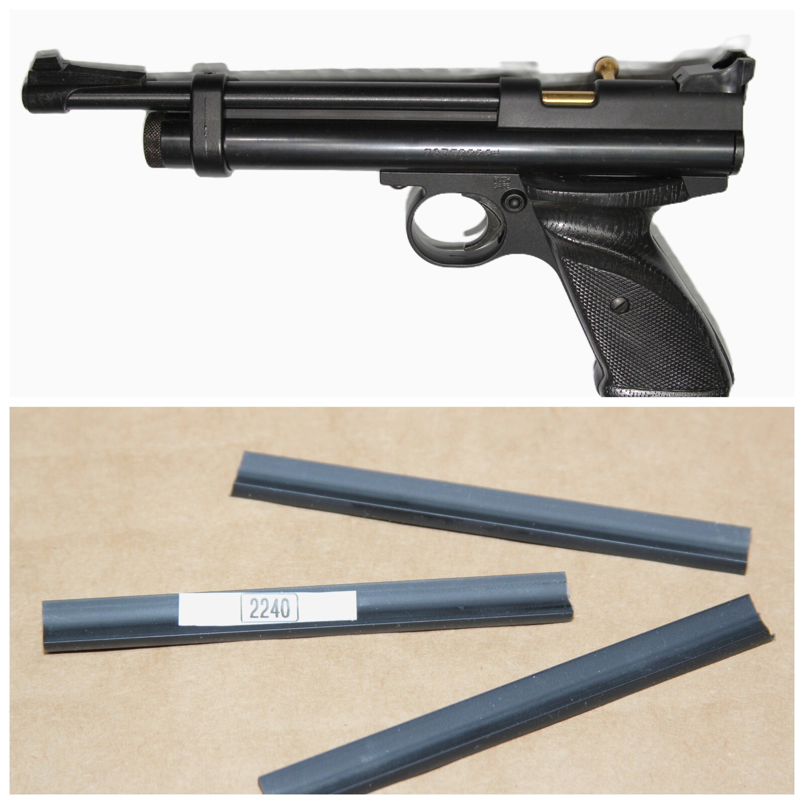 WHAT? NEW OLD SCHOOL Crosman BARREL TUBE SPACER TRIM for 2240 - FILL THAT GAP!