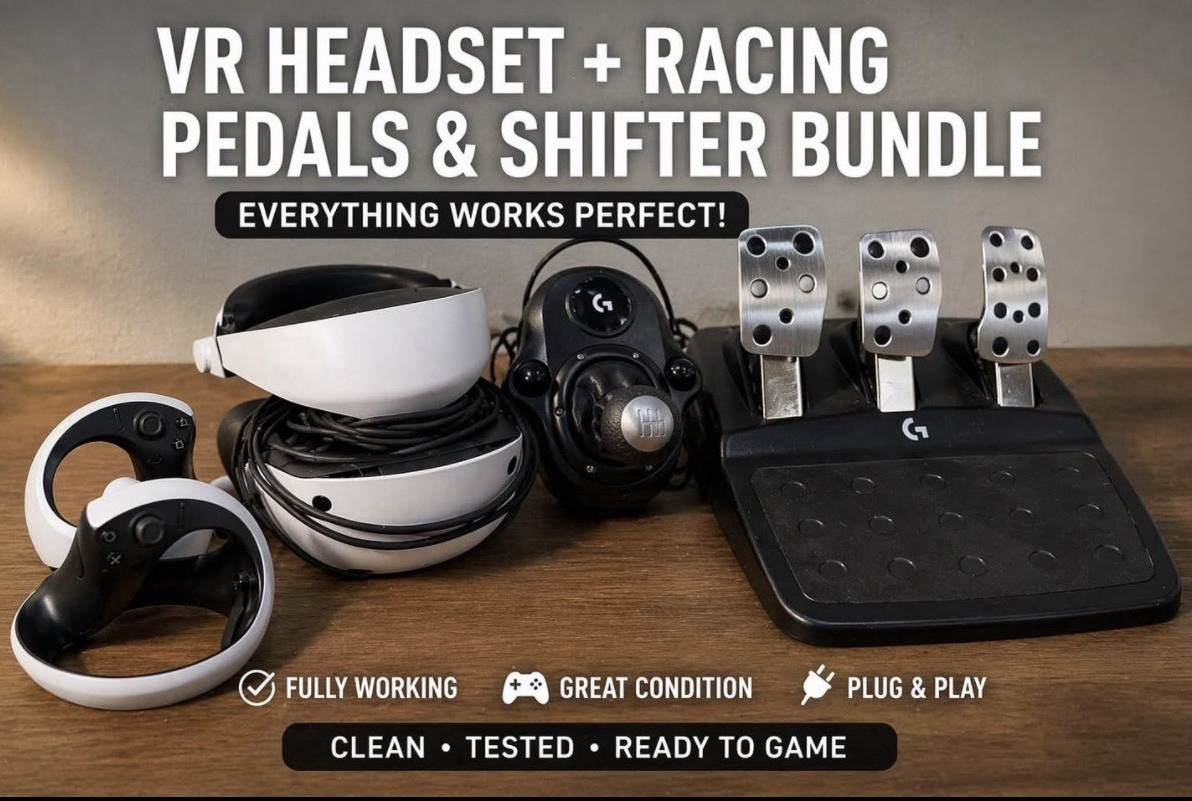 PlayStation VR2 Racing Simulator Bundle – Excellent Condition