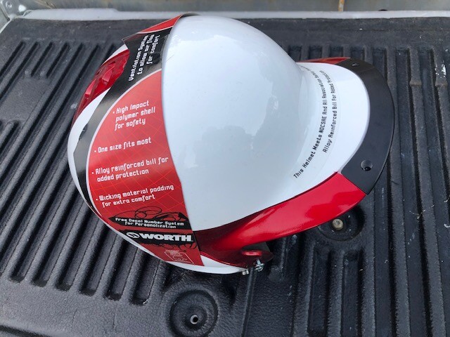Worth Liberty (WLBH) Batting Helmet-White/Red Softball Baseball