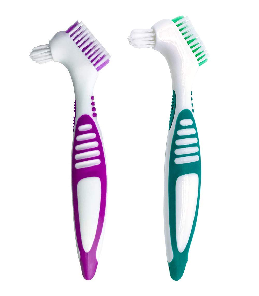 Premium Hygiene Denture Cleaning Brush Set, Multi-Layered Bristles  Ergonomic...