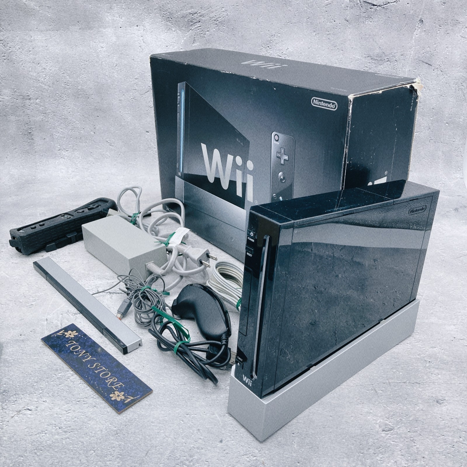 Nintendo Wii RVL-S-KJ Black Game Home Console Full Box Japan Edition 32 GB 2009