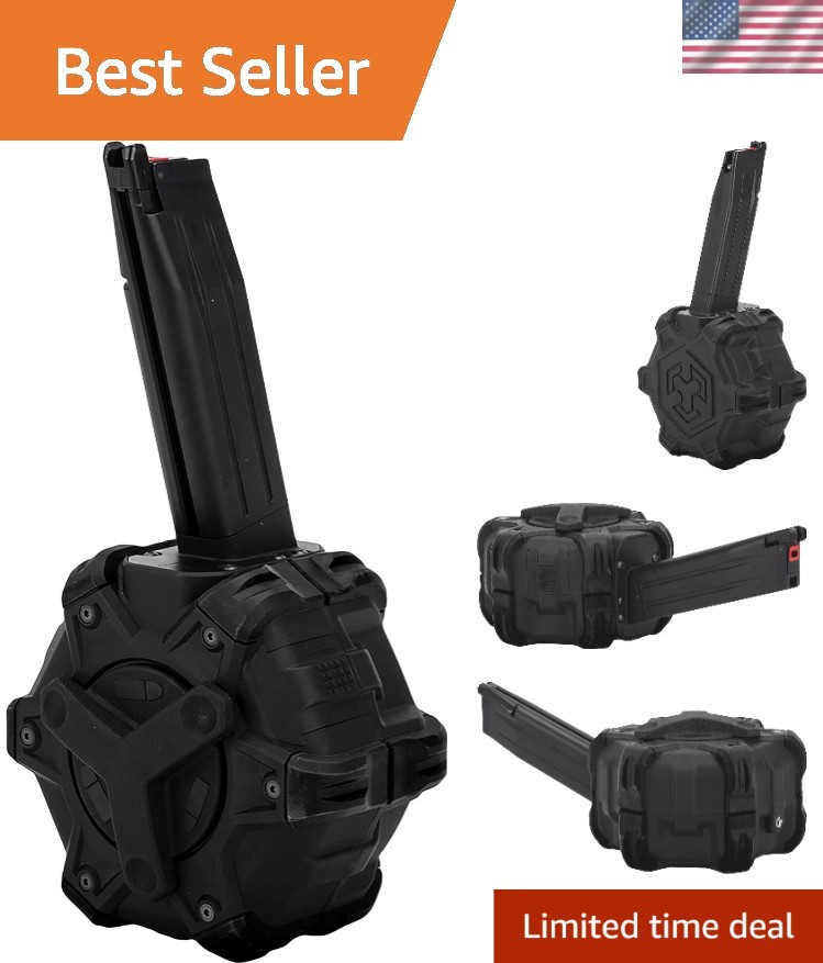 Airsoft - AW Custom Drum Airsoft Mag for Gas Blowback Airsoft Pistols & Rifle...