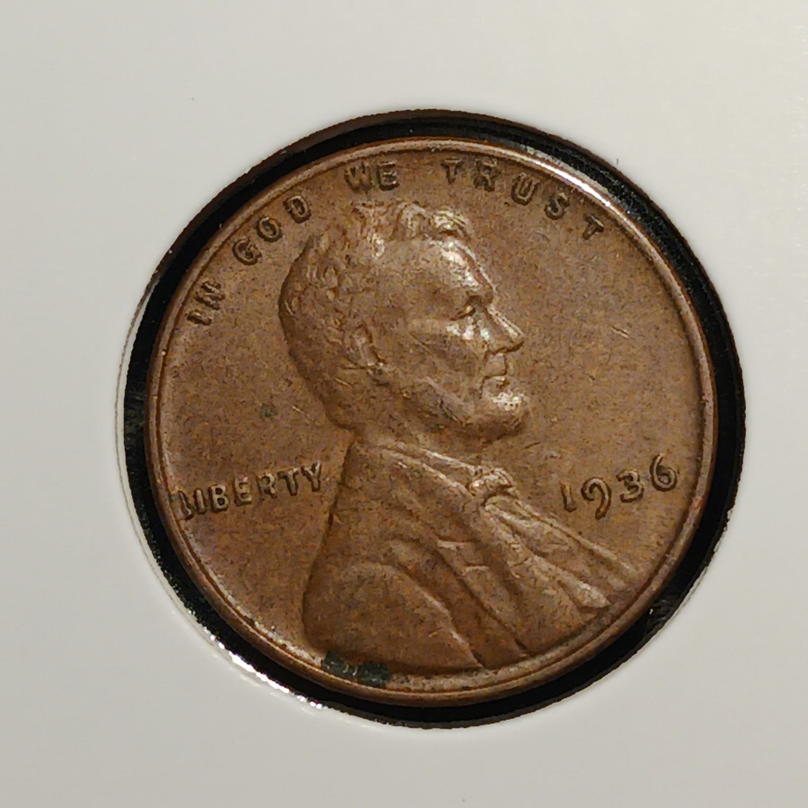 1936   Lincoln Wheat Cent Cir.