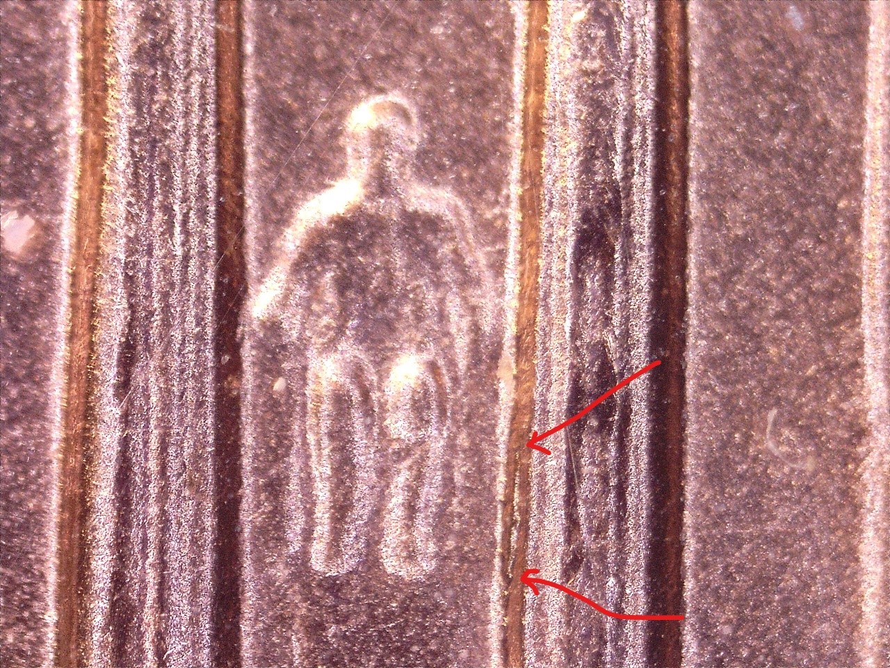 2005 Lincoln Cent Doubled Die Reverse Red BU DDR 46