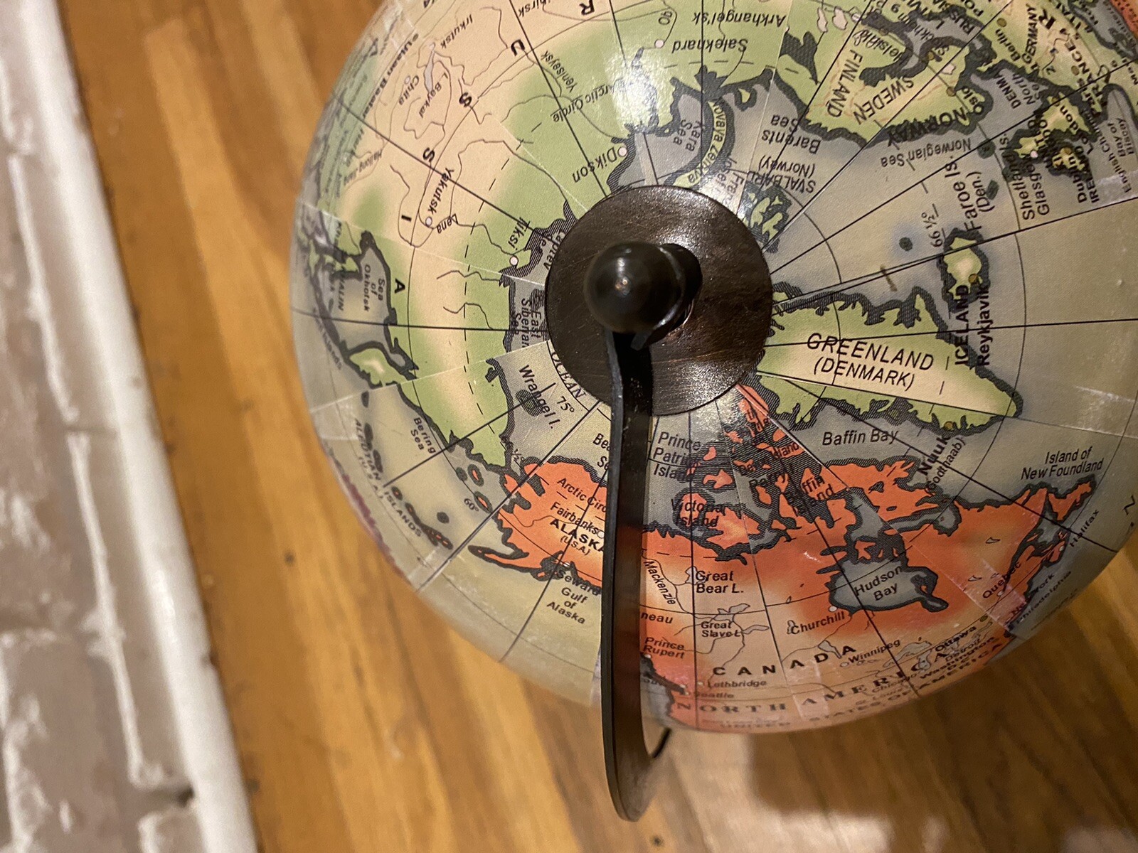 Vintage Small World Table Globe 15.5”