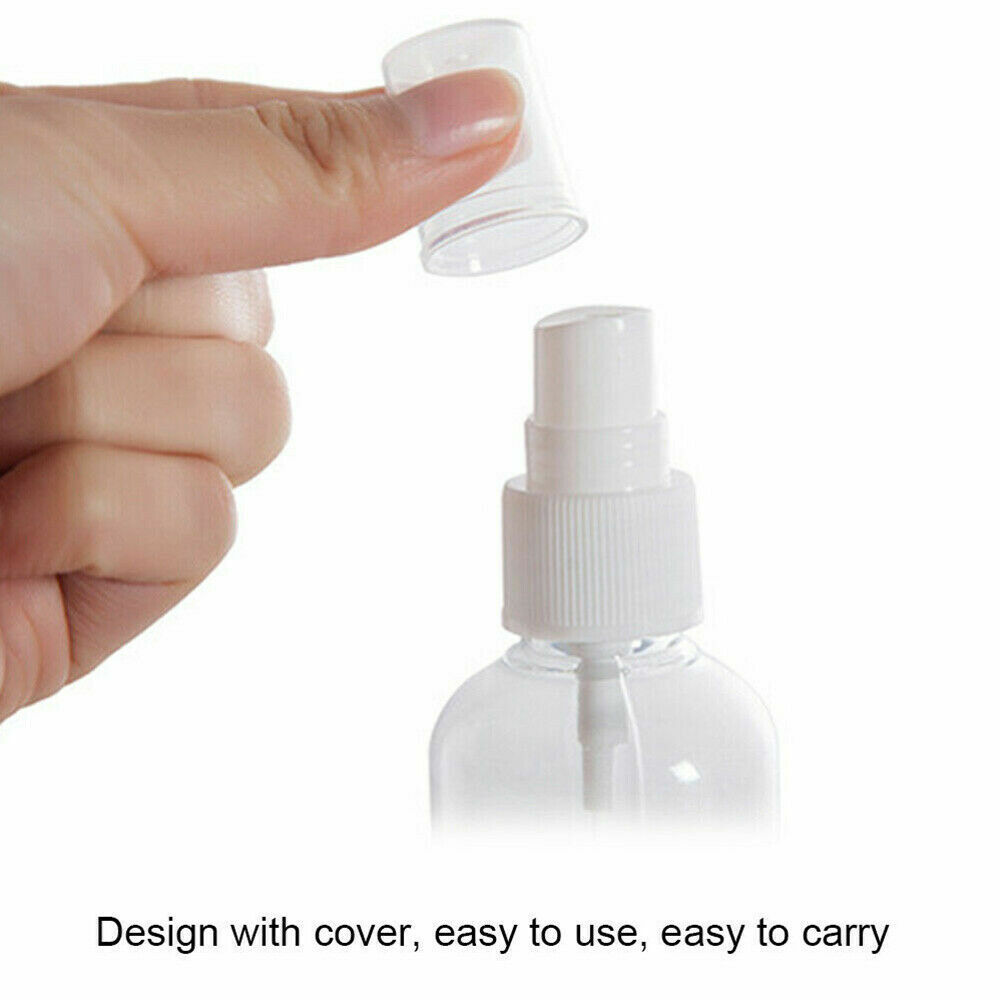 Pump Spray Bottle 100ml Travel Transparent Plastic Perfume Atomizer Empty 10 PCS