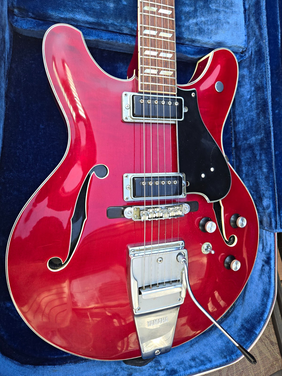 Vintage Yamaha 1967 SA-50 Hollow Electric Guitar Red Right-Handed  w/OHSC