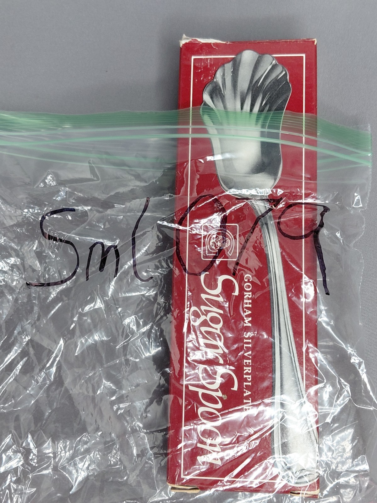 Gorham Sugar Spoon Silverplate Shell Shape N116 With Box 6" Unused