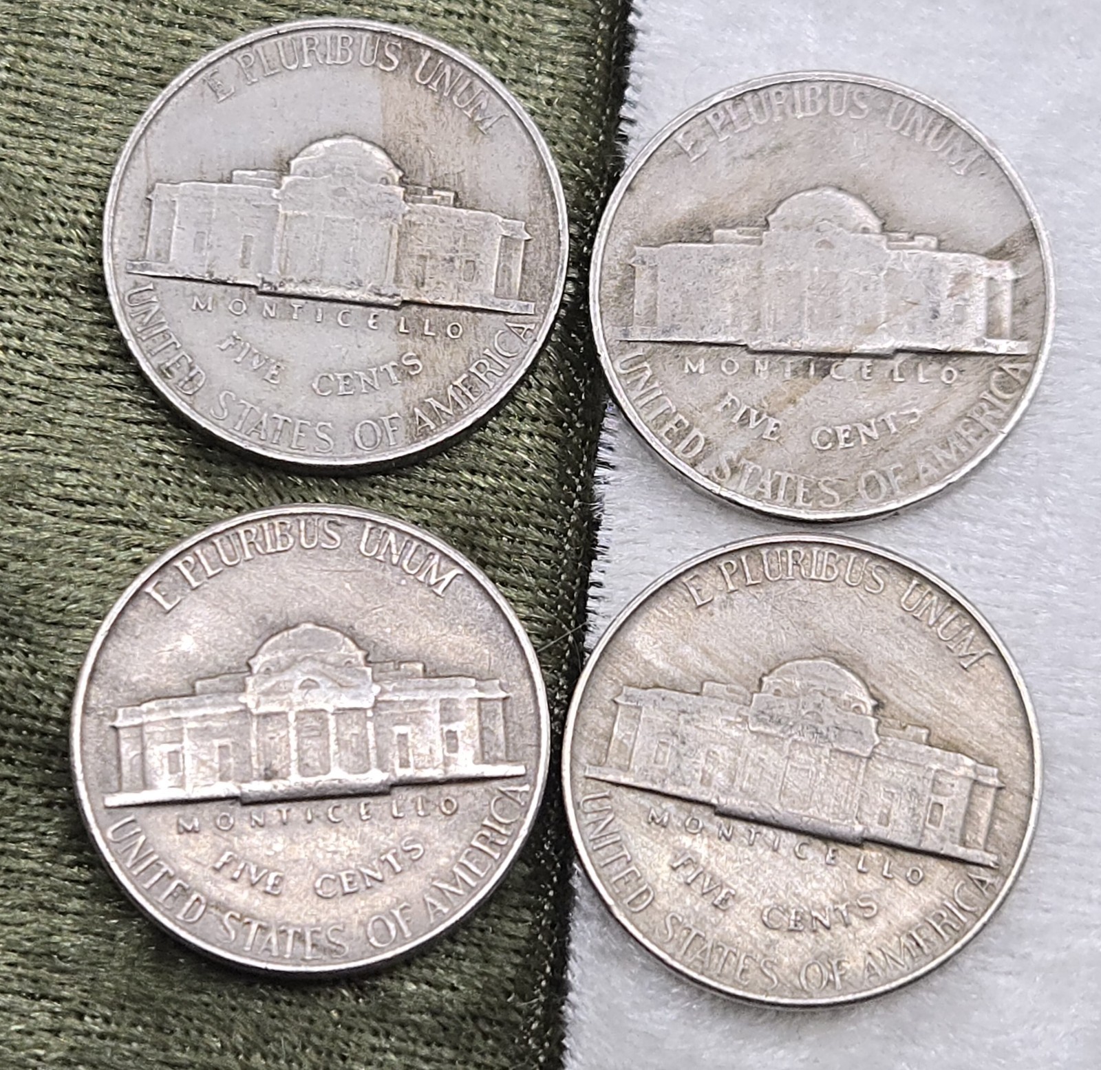 1957-P 1953-P 1951-P 1955-P Jefferson Nickel