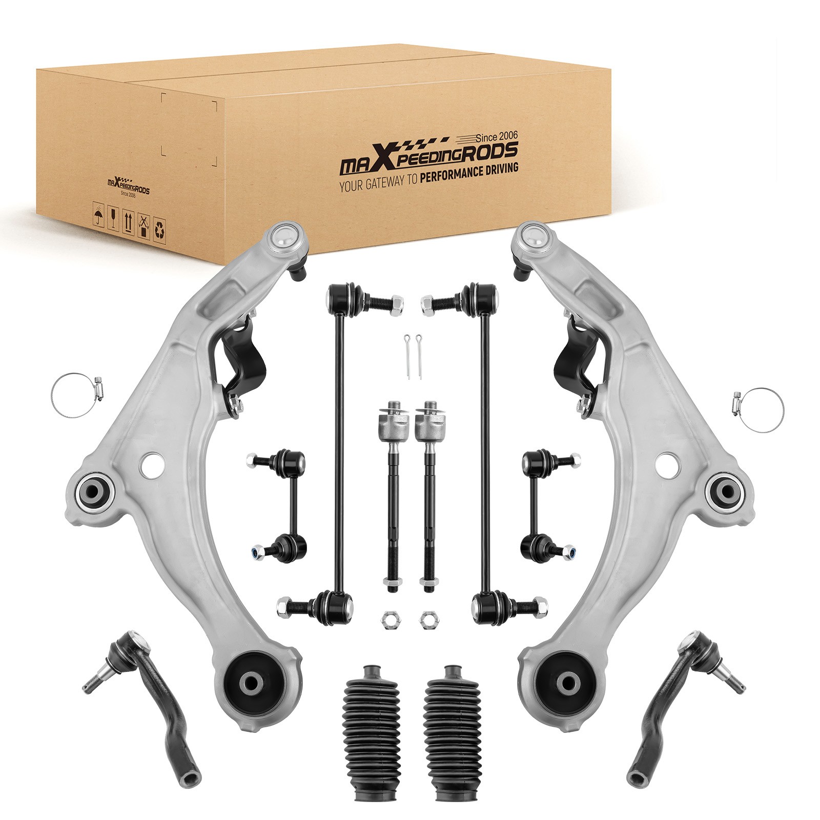12pcs Front Suspension Kit Front Lower Control Arm for Nissan Maxima 2009-2014