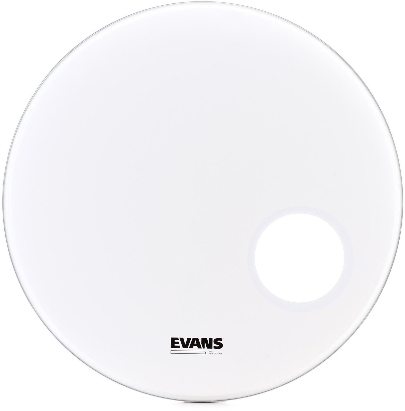 Evans EQ3 Smooth White Bass Resonant Head - 22"