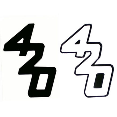 420 Sailboat Boat Car Magnets  by The Miami Opti Moms  SET OF 2  Choose 2 Colors