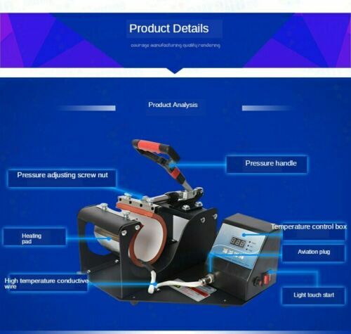 Tianhetrumay Mug Press Machine Heat Transfer Printer Cup Sublimation Printing