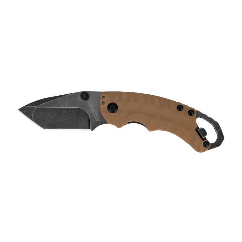 Kershaw 8750TTANBW Shuffle II Tanto, Tan Blackwash Folding Knife American Tanto