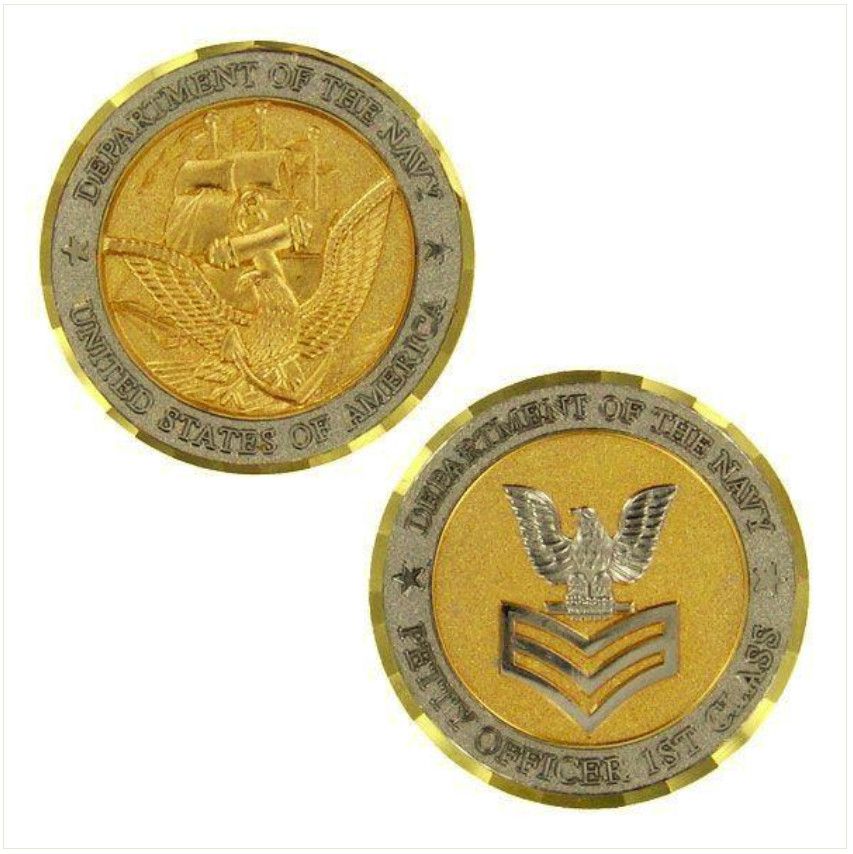 Vanguard NAVY COIN: E6 PETTY OFFICER FIRST CLASS