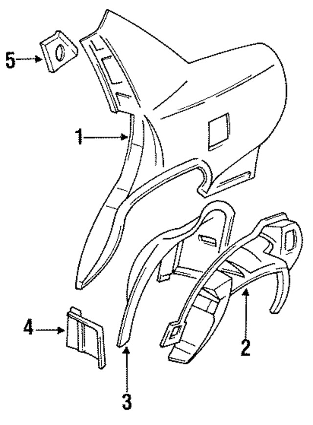 Genuine GM Inner Wheelhouse Filler 25558663