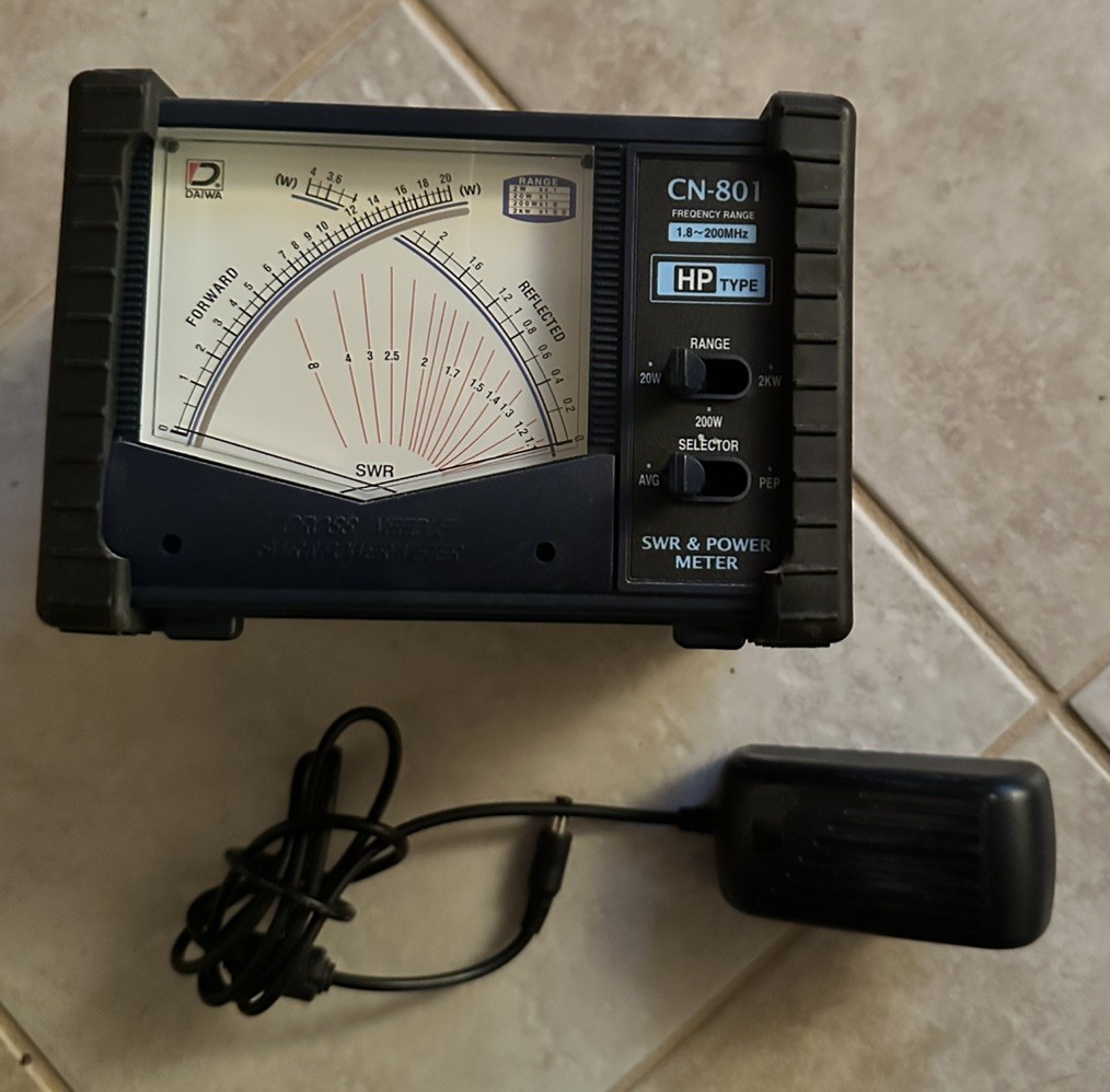 Daiwa CN-801 SWR & Power Meter (1.8-200MHz) HP Type
