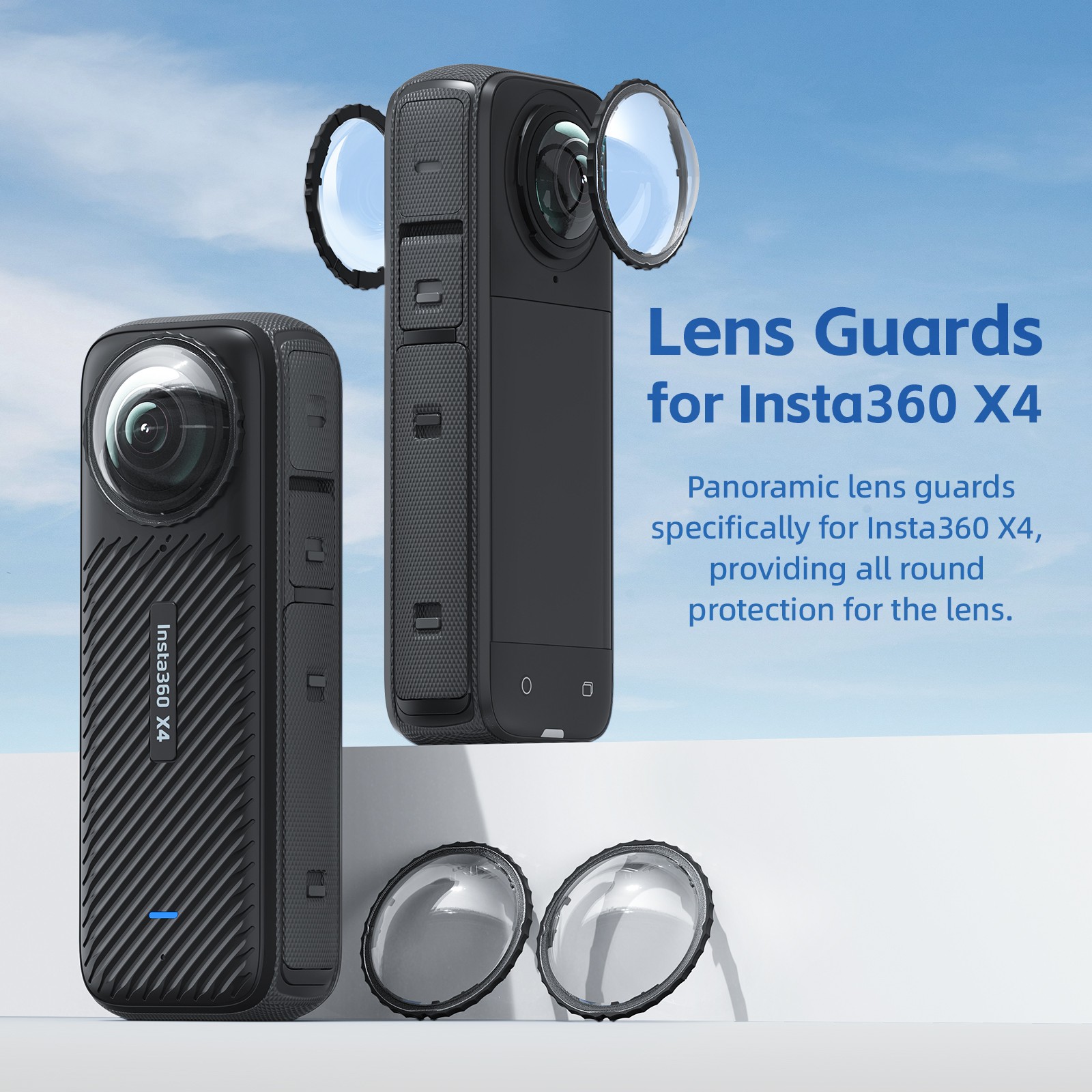 Lens Guard For Insta360 X4 Sports Camera  Lens Protective Cover Cap Parts AEU