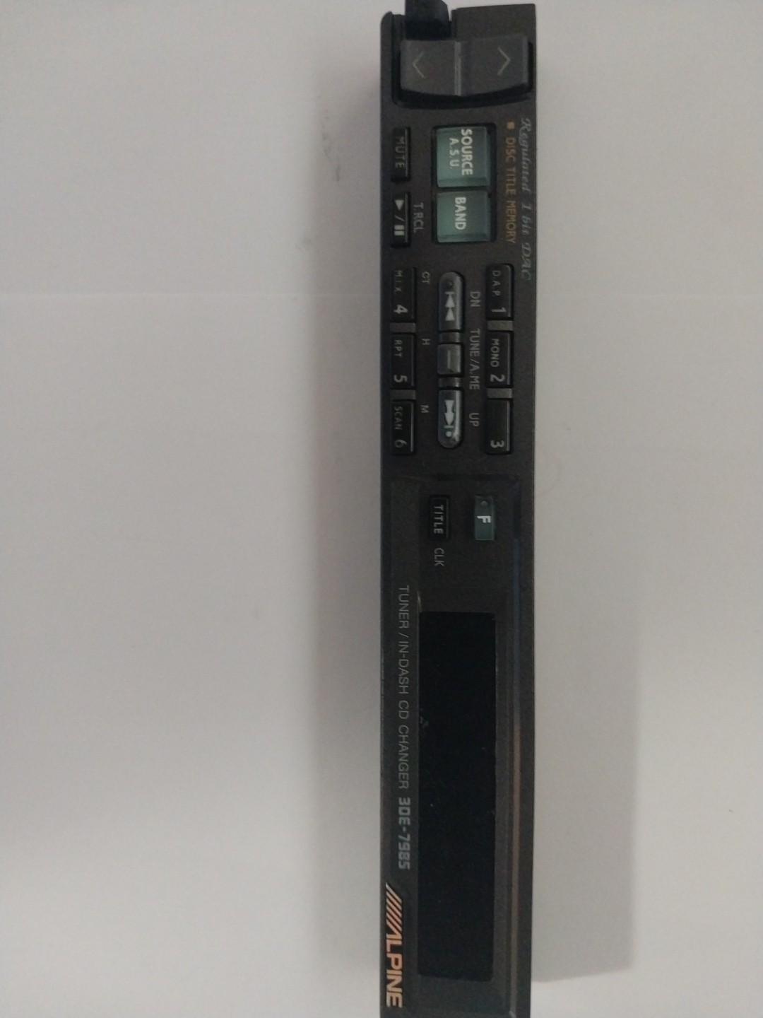 ALPINE 3DE-7985 Replacement Faceplate For Car Stereo