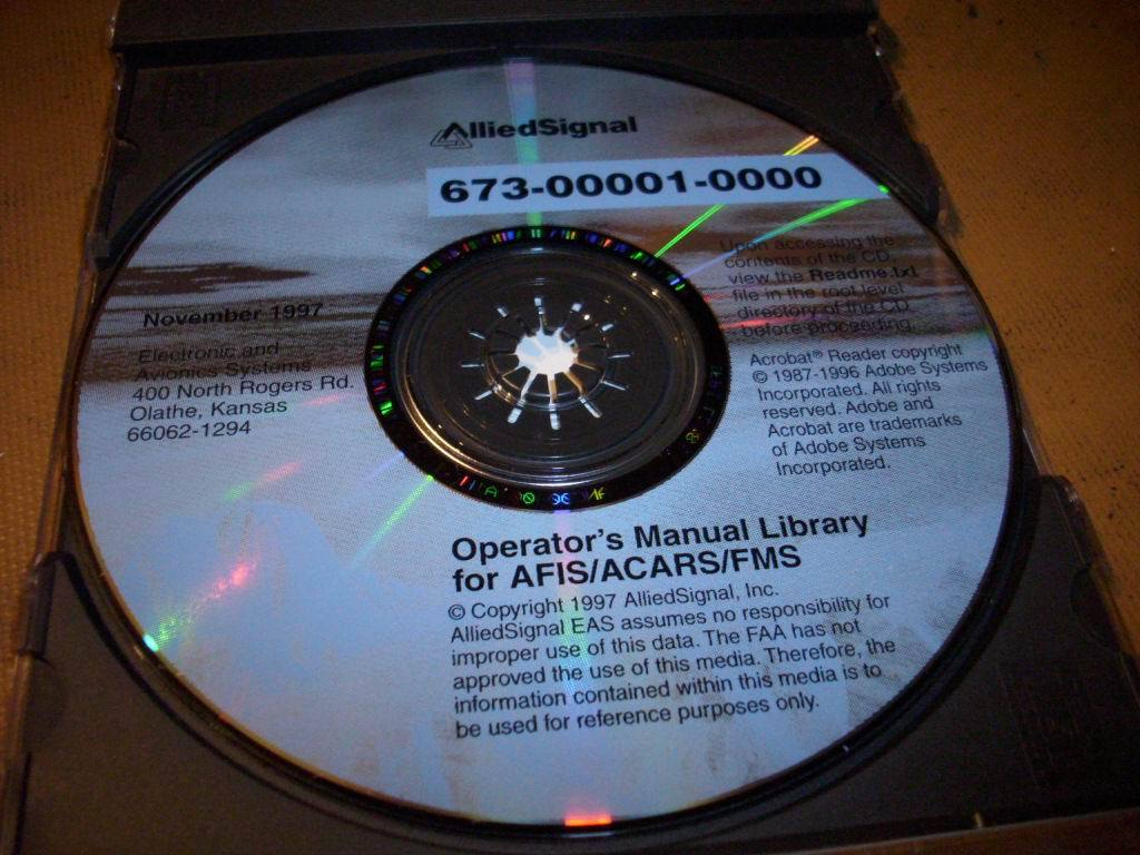 AlliedSignal King AFIS ACARS & FMS Pilot Operator's Manual CD