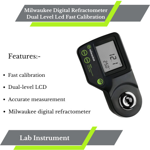 milkwaukee digital refractometer dual level lcd fast caliberation