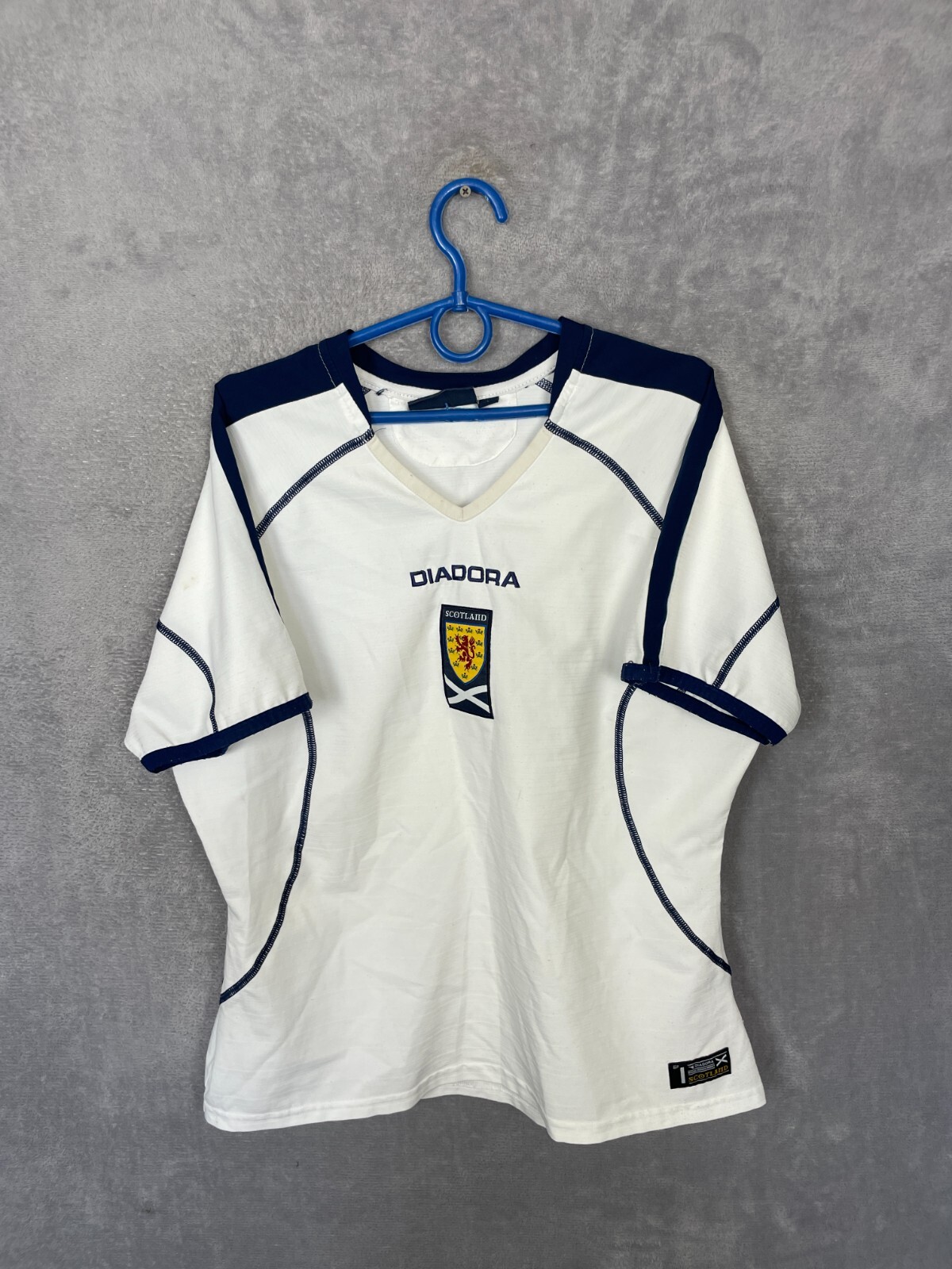 Scotland Away football shirt 2003 - 2005 White Diadora Woman Size 14