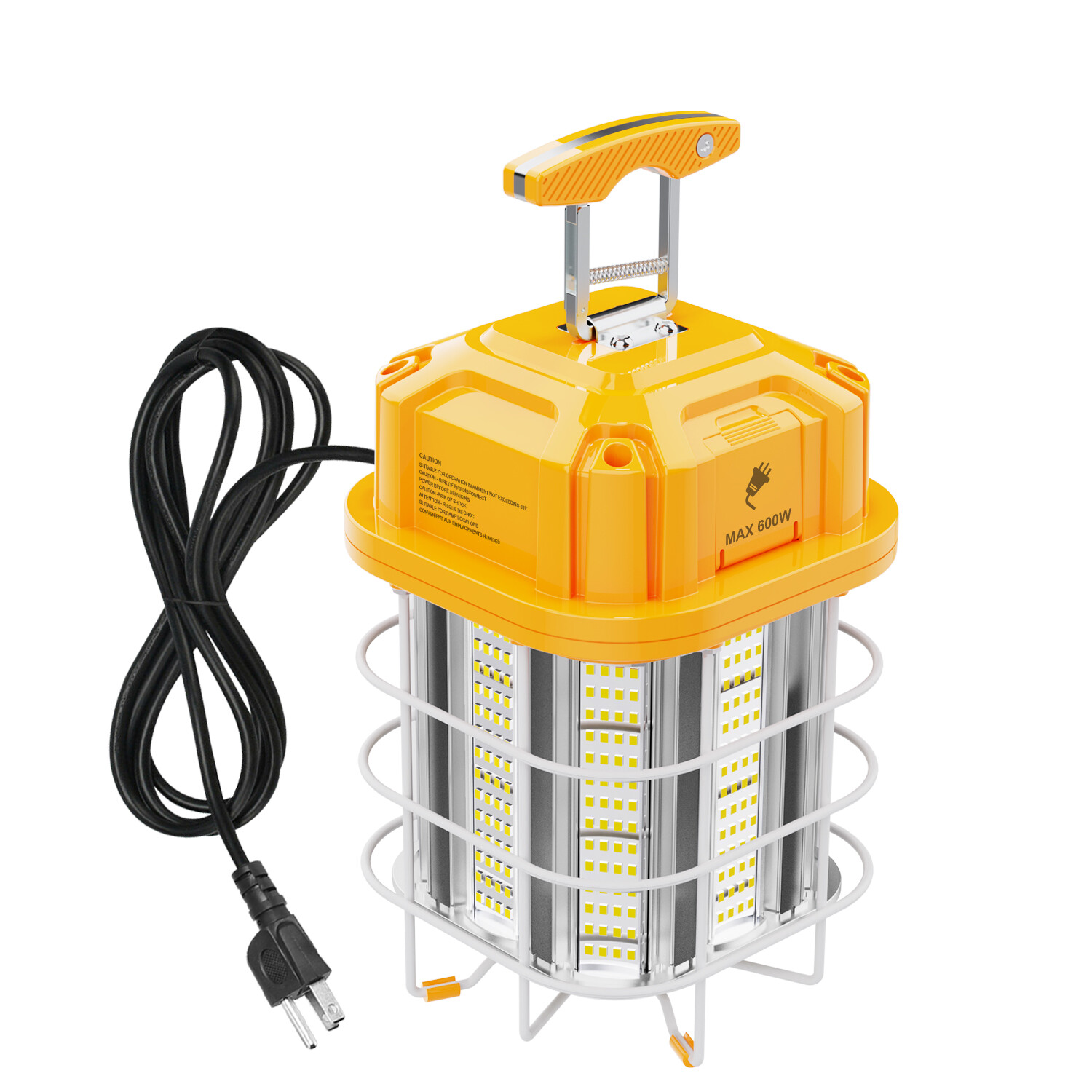 80W LED Temporary Work Light 5000K 11200Lm Led High Bay Construction Lights ETL