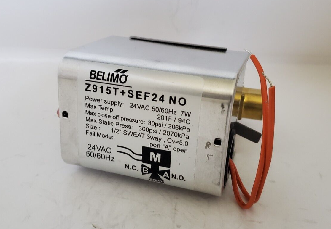 Belimo Z915T+SEF24 NO motorized valve