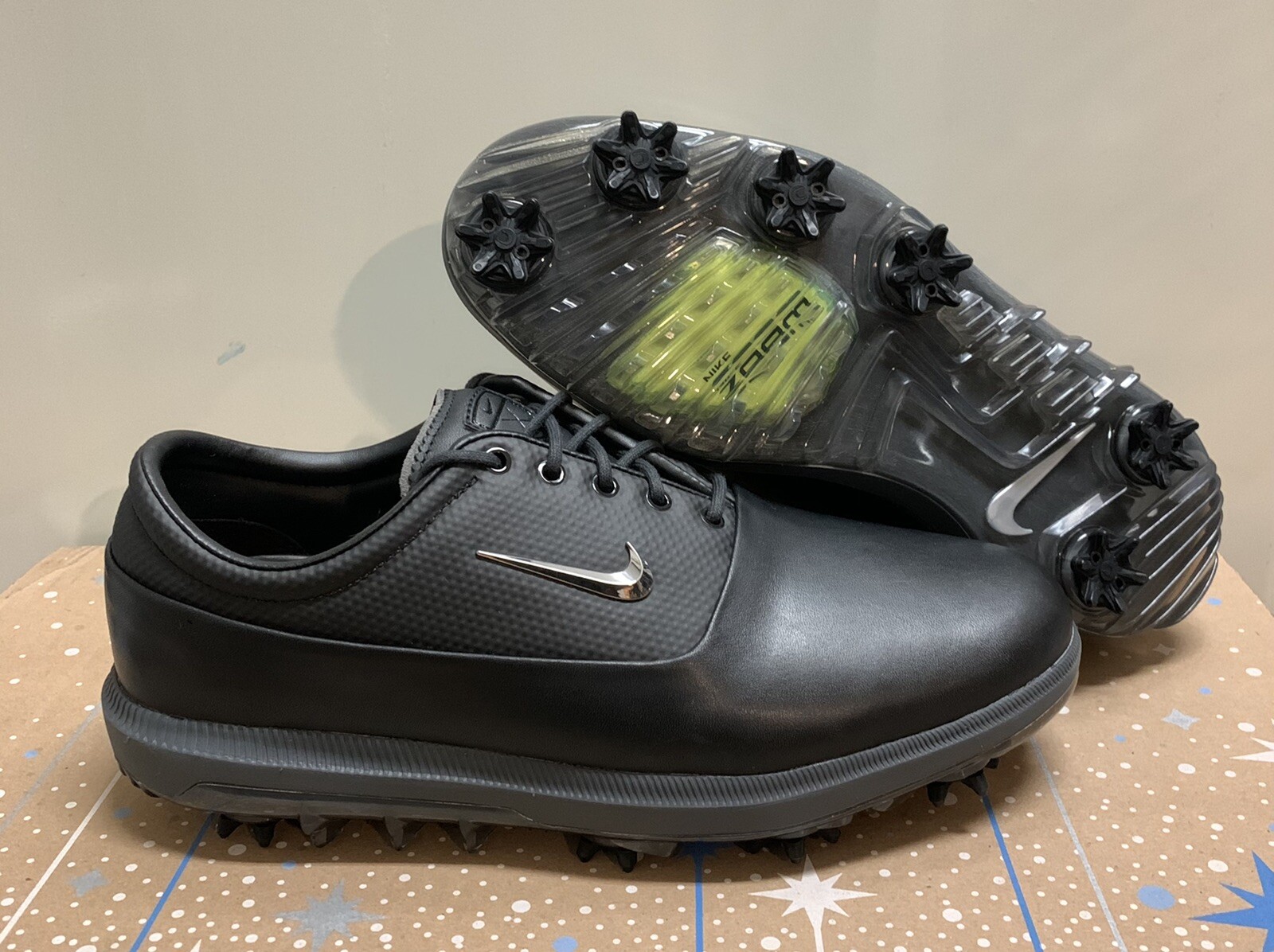 NIKE AIR ZOOM VICTORY TOUR GOLF SHOES AQ1478 001 BLACK/GREY MENS SIZE 9