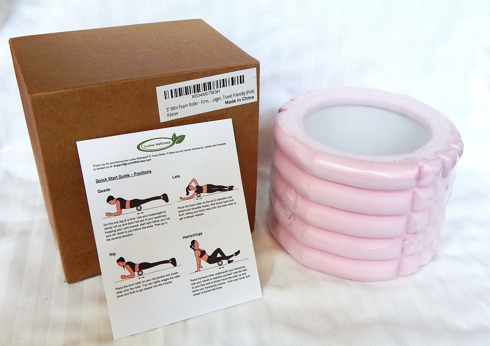 5" Mini Foam Exercise Roller Pink