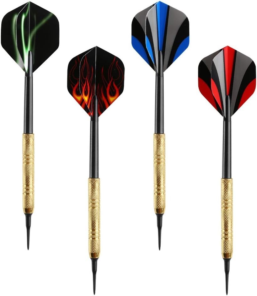12-Pc Soft Tip Darts Set with 36 Replacement Tips - Perfect for All Skill Levels