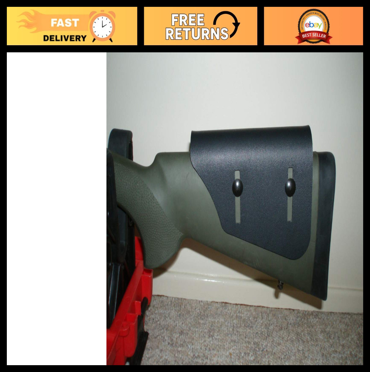 Adjustable Cheek Rest Riser .125" - Premium Airsoft & Shooting Accessory