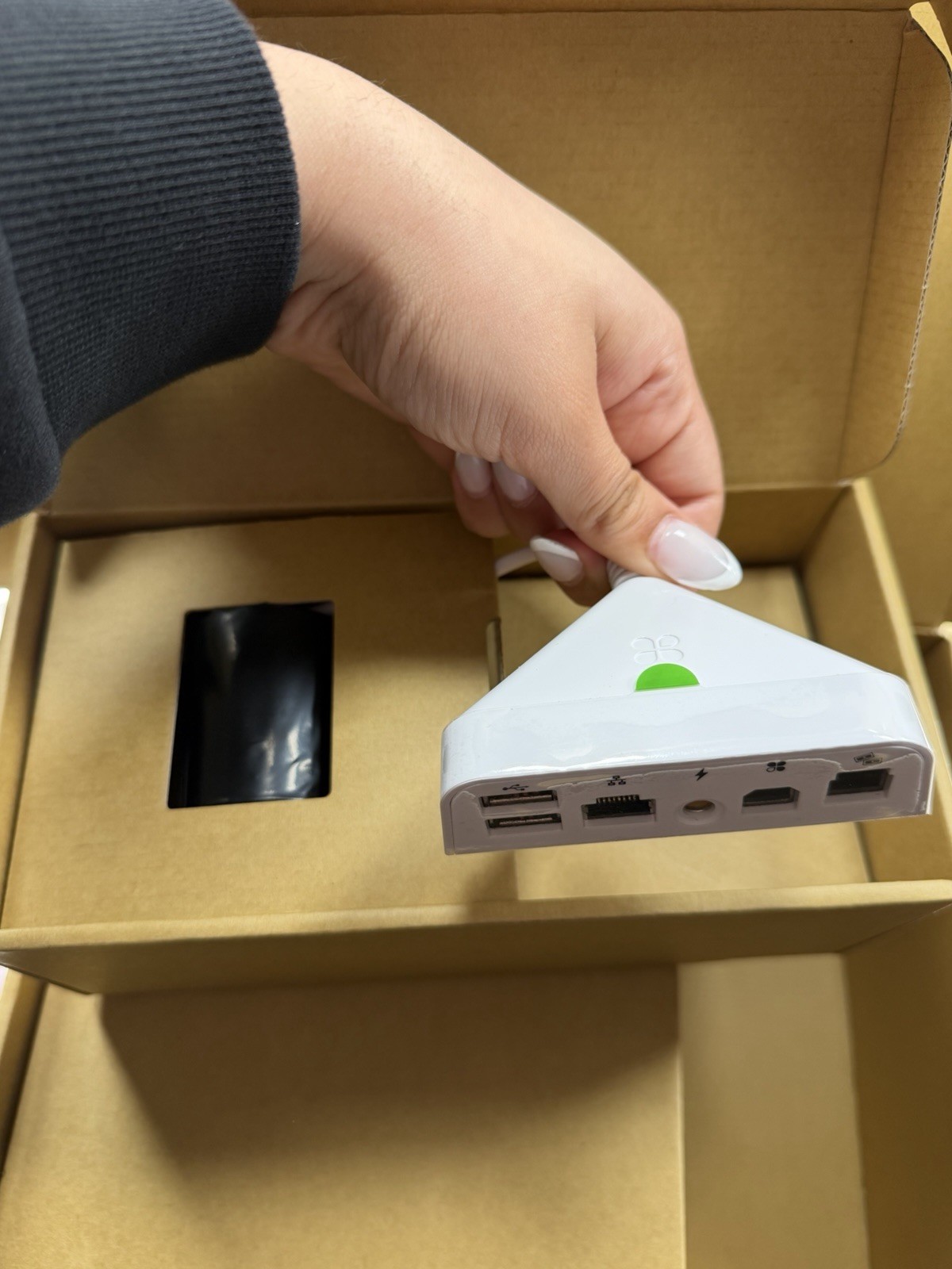 Clover Mini Retail POS System Terminal with Accessories and Setup Materials