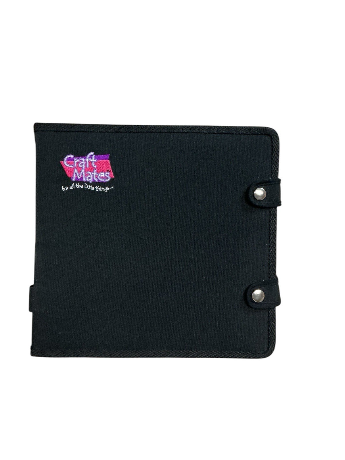 Craft Mates Lockables Organizer Case Black Filled Decorative Brads Supplies