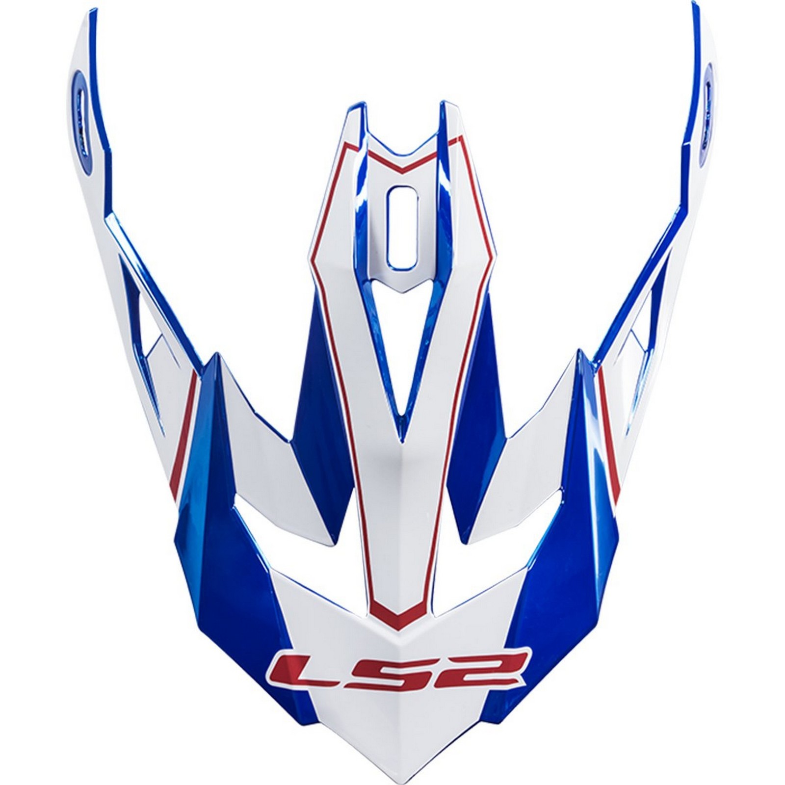 LS2 Subverter Helmet Visor/Peak Blade Laser Blue