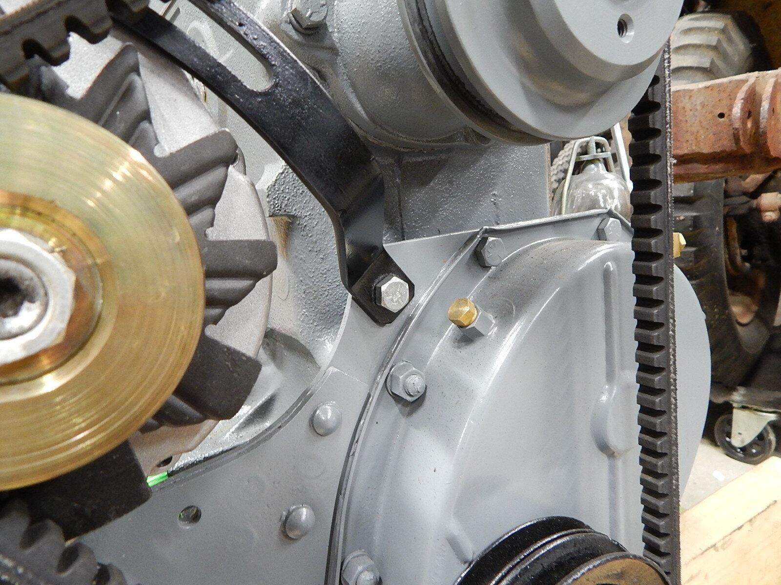 Willys CJ2A 12 Volt One Wire Alternator Conversion Kit with Bracket. L134 F134.
