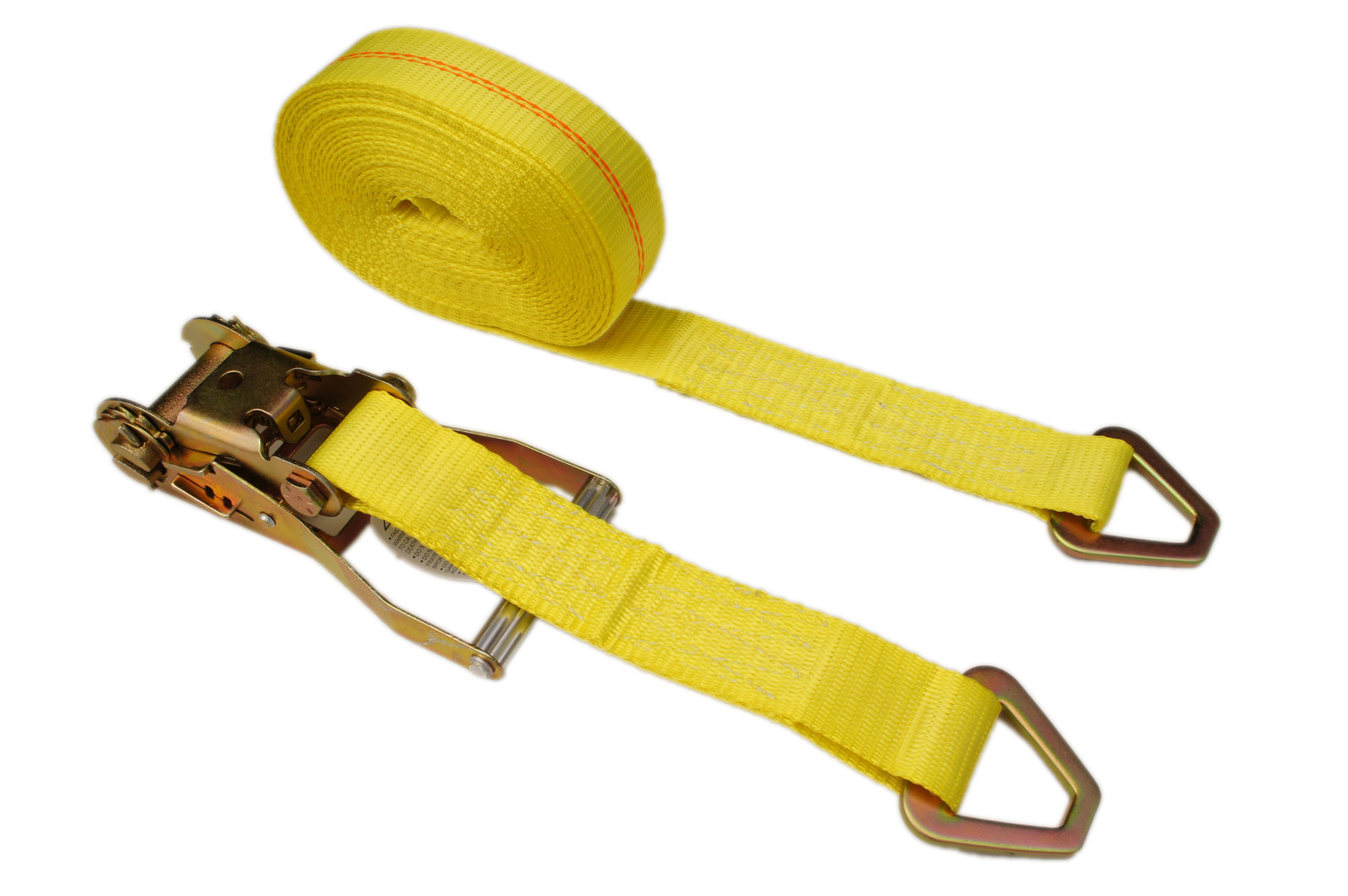 2ea 2" Ratchet Straps 30' D Ring Flatbed Truck Trailer Tie Down Farm Cargo Strap
