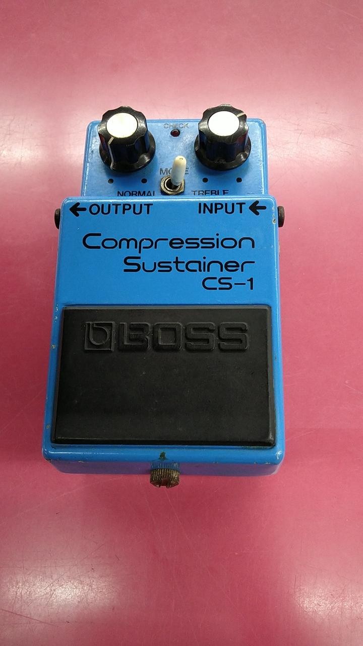 BOSS CS-1 Silver Skeleton Switch Compressor Made in Japan Used