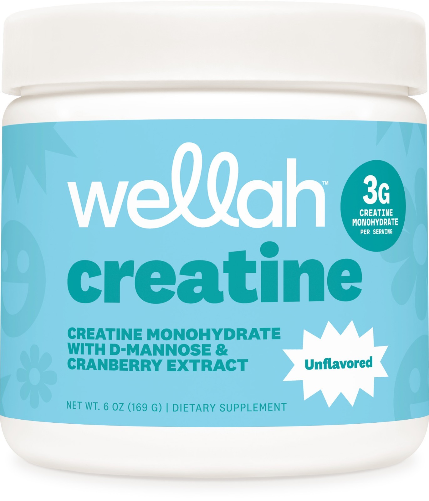 Wellah Creatine for Women (50 Servings, Unflavored) - 3g of Creatine Monohydrate