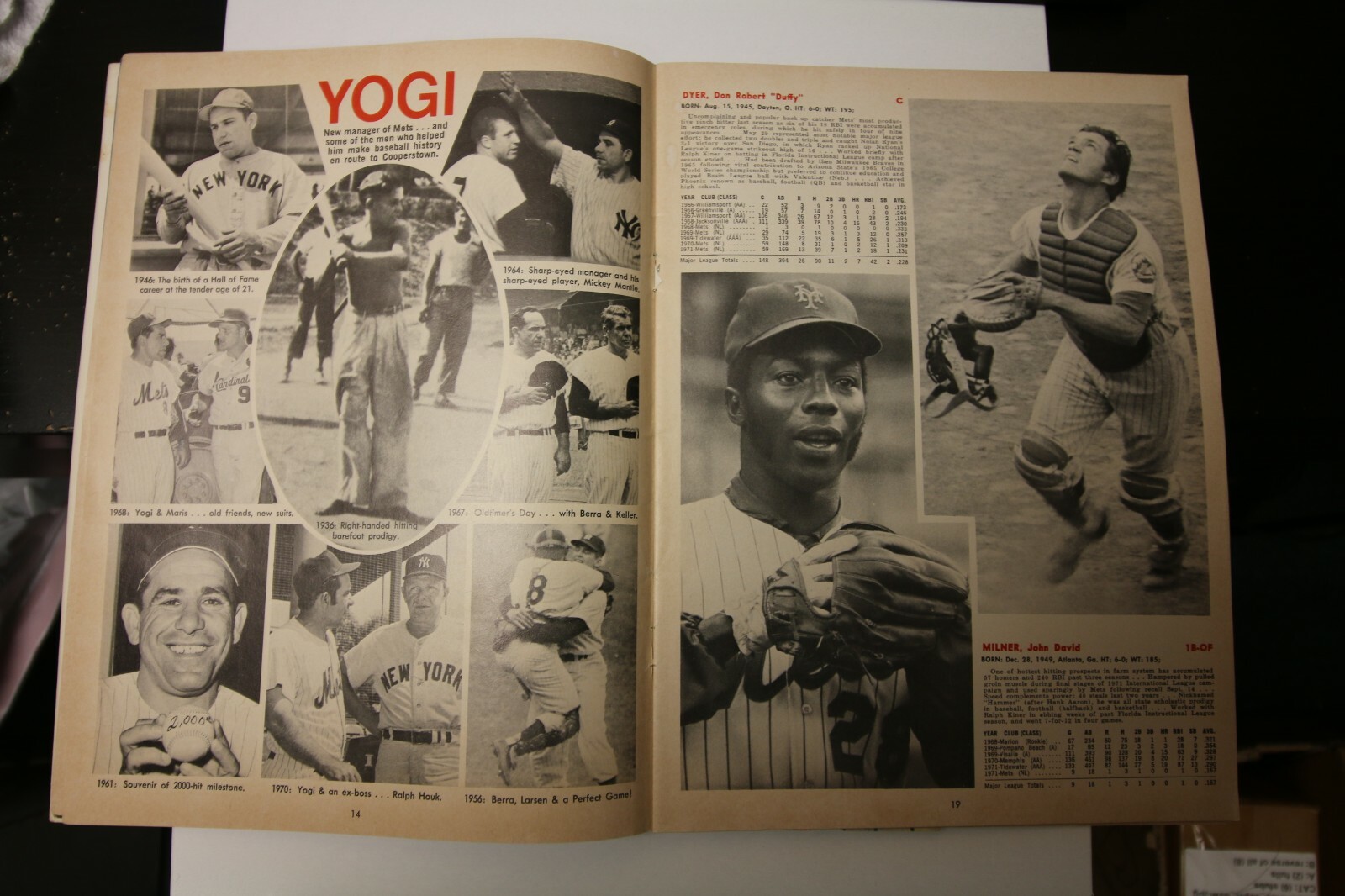 1972 NEW YORK METS MLB PROGRAM YEARBOOK DECENT CONDITION REVISED EDITION
