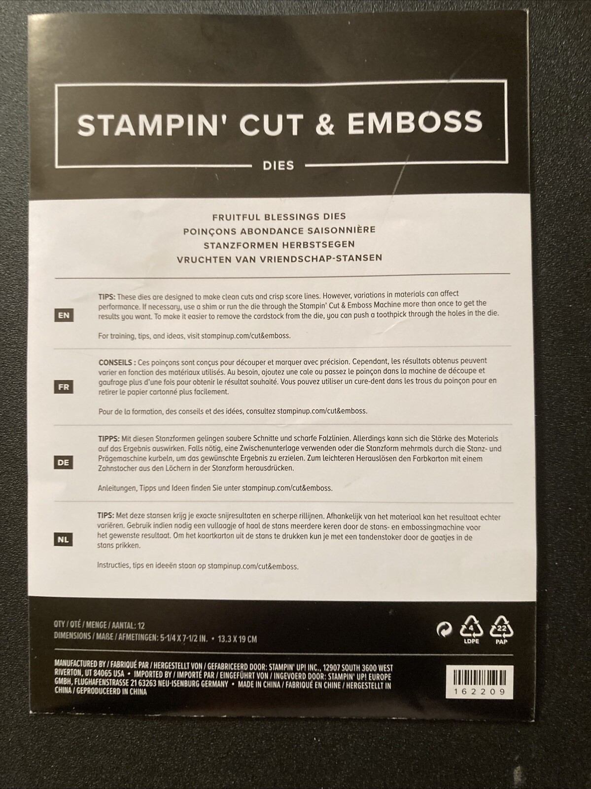 stampin up fruitful blessings