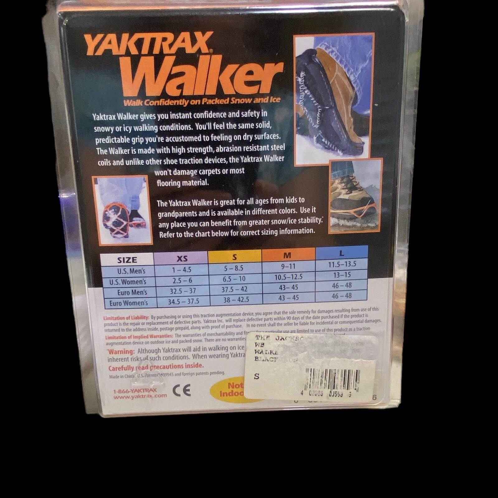 YAKTRAX WALKER Pair SIZE SMALL Brand New In Box