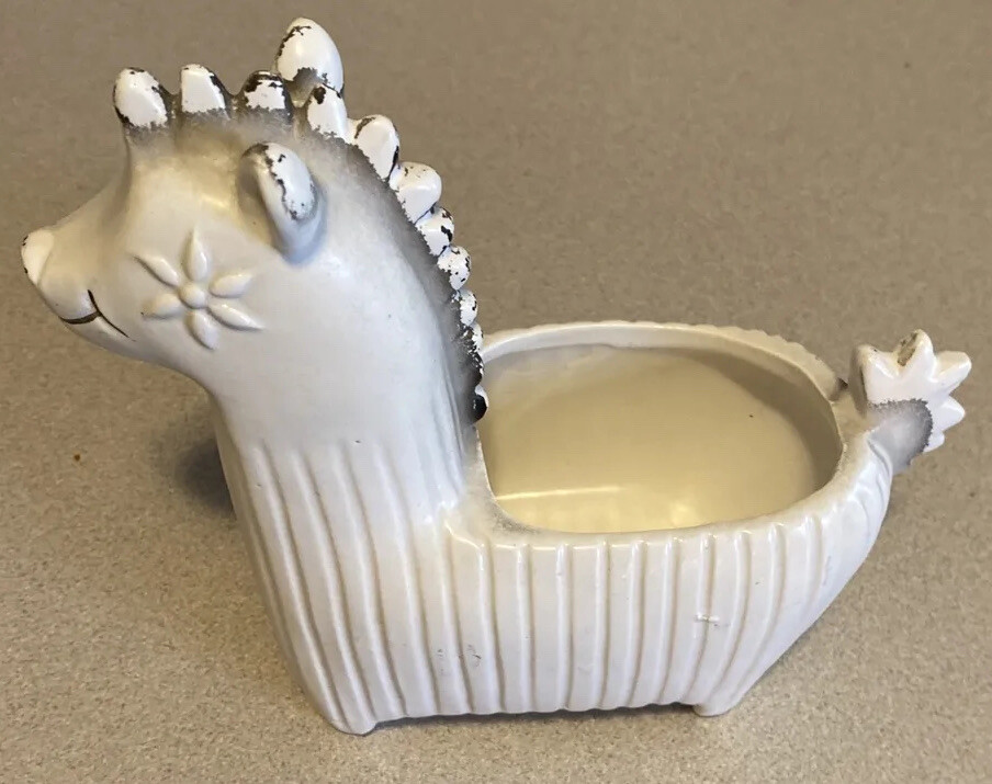 Pony Planter, Baby Shower Gift, Nursery Decor, tall Llama Looking Vintage No Iss