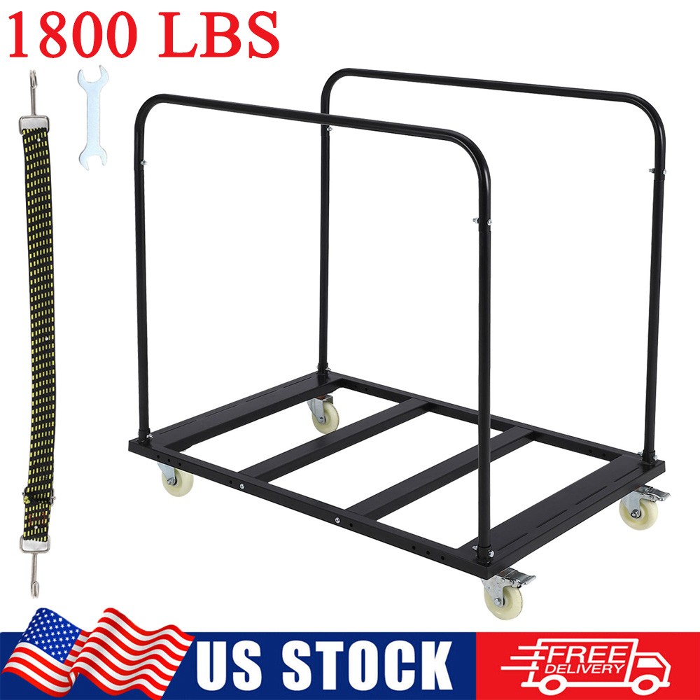 1800lbs Drywall Cart Heavy Duty Panel Cart Dolly Handling Sheetrock Sheet Dolly