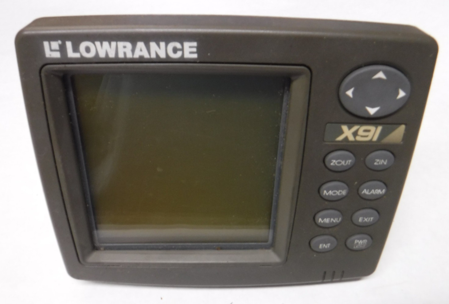 LOWRANCE X91 X 91 GPS SONAR DEPTH FINDER FISH FINDER HEAD UNIT  I23-11
